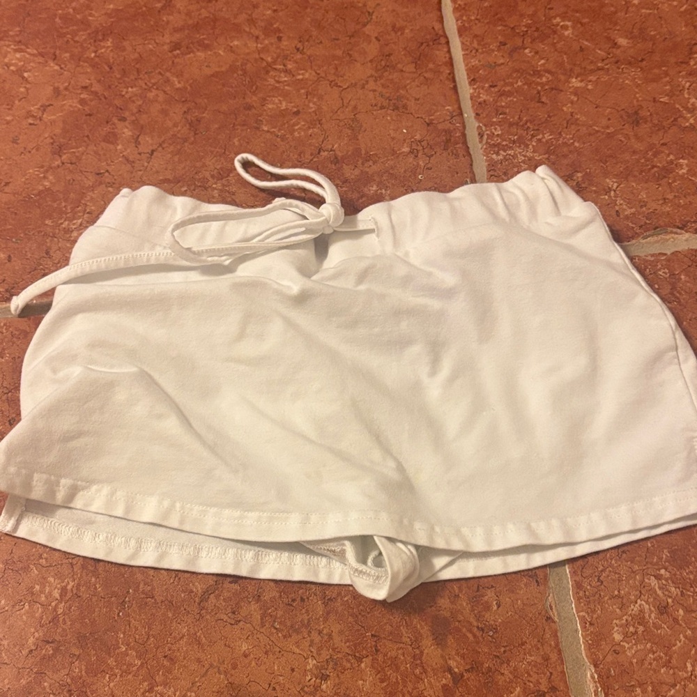 Edikted White Athletic Shorts
